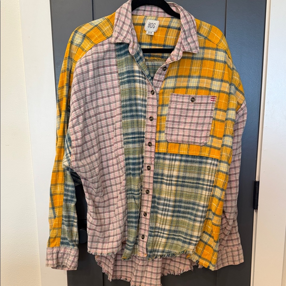 BDG Multicolor Plaid Button Down Shirt